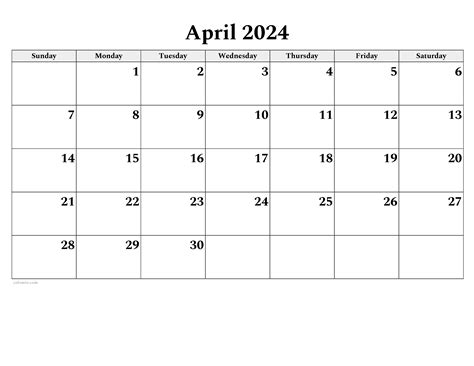 excel calendar april 2024|april 2024 calendar united states.